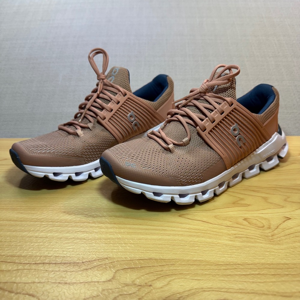 On Running Womens Cloudswift Rose Rust Rock Helion CloudTec Sneakers 7.5W